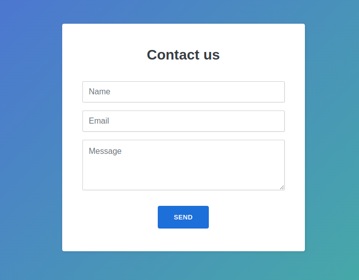 Contact Form Example