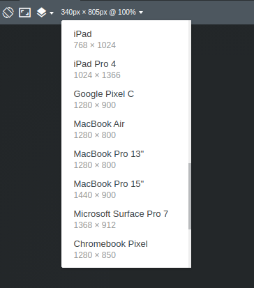 Device Sizes