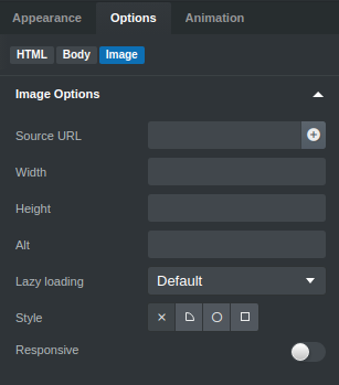 Image Options