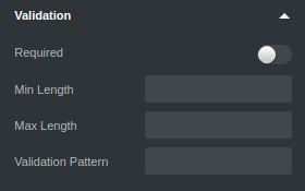 Validation Options